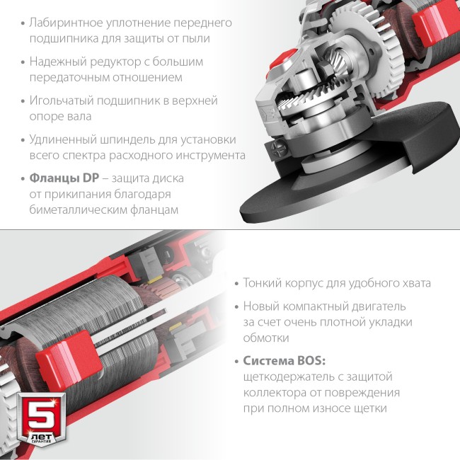 ЗУБР 1100 Вт, d125 мм, УШМ, регулировка оборотов (УШМ-125-1105 ЭТ)