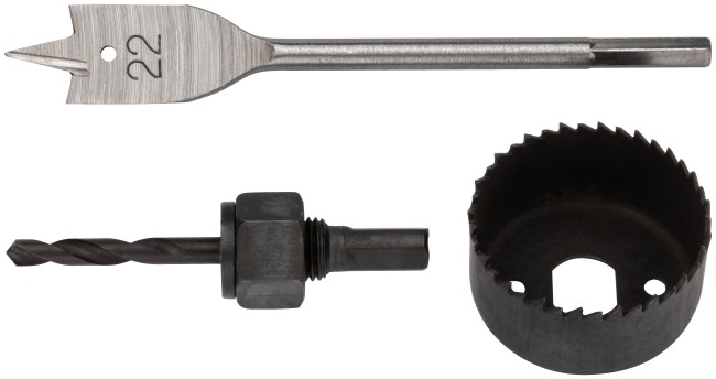 Сверла наборные для замков, набор 3 шт. (22/54 мм)