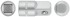 Переходник для воротка CrV Профи 1/2" (П) - 3/8" (М)