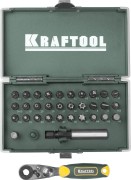 KRAFTOOL X-Drive, 33 шт, набор кованых торсионных бит (26065-H33) KRAFTOOL X-Drive, 33 шт, набор кованых торсионных бит (26065-H33)