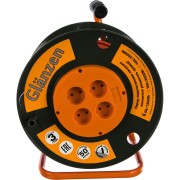 Силовой удлинитель на катушке GLANZEN 50 м 4 гн. ПВС 2х0,75 EB-50-001 00012288 Силовой удлинитель на катушке GLANZEN 50 м 4 гн. ПВС 2х0,75 EB-50-001 00012288