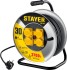 STAYER PRO-315, КГ, 3 x 1.5 мм2, 30 м, 3700 Вт, IP44, силовой удлинитель на стальной катушке (55077-30)