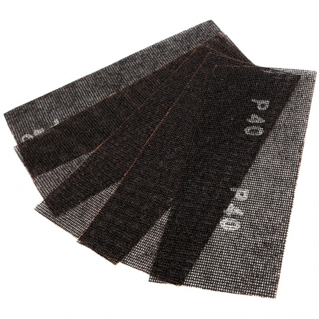 Сетка абразивная, P 40, 115 х 280 мм, 5 шт Denzel