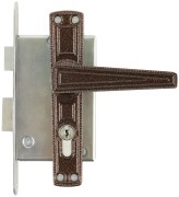 Замок врезной с ручками "Зенит" ЗВ4-3.01, медь Замок врезной с ручками "Зенит" ЗВ4-3.01, медь