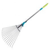 Грабли веерные стальные, 190 - 600 х 790 - 1620 мм,15 зубьев, раздвижные,стальной черенок, Luxe, Palisad Грабли веерные стальные, 190 - 600 х 790 - 1620 мм,15 зубьев, раздвижные,стальной черенок, Luxe, Palisad