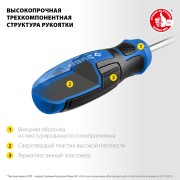 ЗУБР SL6/PH2, переставная отвертка, Профессионал (25029) ЗУБР SL6/PH2, переставная отвертка, Профессионал (25029)