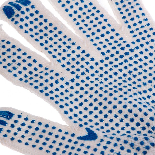 Перчатки х/б, ПВХ покрытие, "Точка", 7 класс Россия Перчатки х/б, ПВХ покрытие, "Точка", 7 класс Россия