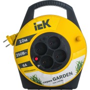 Удлинитель на катушке IEK 4х10м УК10 с термозащитой 2х0.75 Garden WKP23-06-04-10 277730 Удлинитель на катушке IEK 4х10м УК10 с термозащитой 2х0.75 Garden WKP23-06-04-10 277730