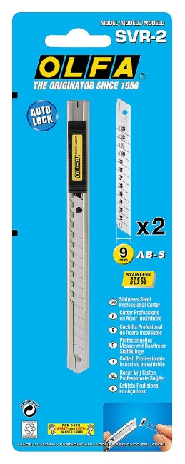 OLFA 9 мм, с выдвижным лезвием, нож (OL-SVR-2) OLFA 9 мм, с выдвижным лезвием, нож (OL-SVR-2)