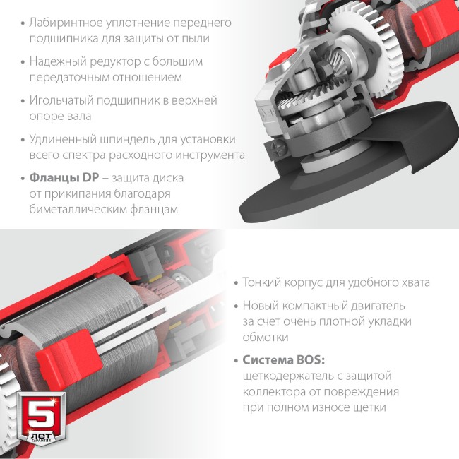 ЗУБР Компакт, 800 Вт, d125 мм, УШМ (УШМ-125-805) ЗУБР Компакт, 800 Вт, d125 мм, УШМ (УШМ-125-805)