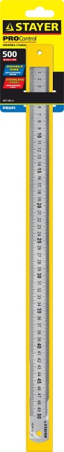 STAYER длина 0.5 м, нержавеющая линейка, Professional (3427-050)