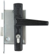 Замок врезной с ручками "Зенит" ЗВ4-3.01, серебро Замок врезной с ручками "Зенит" ЗВ4-3.01, серебро