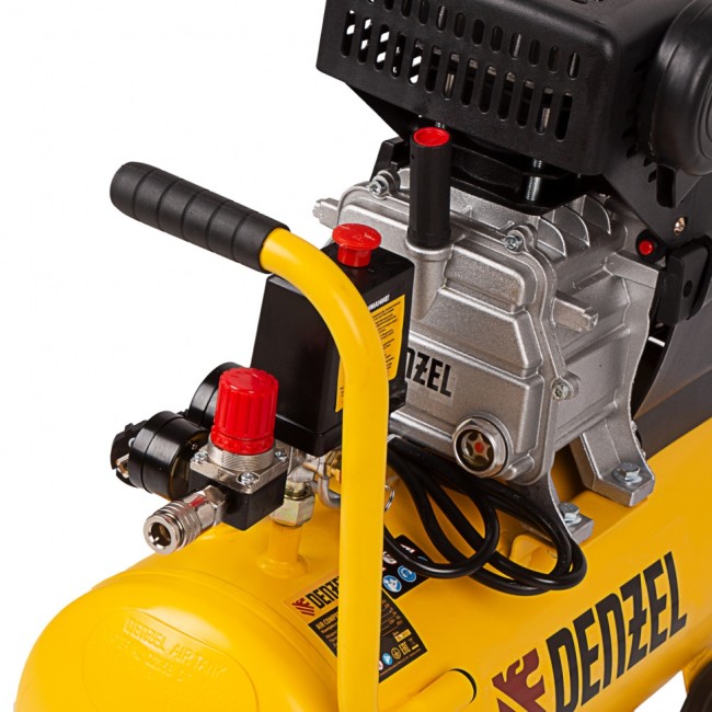 Компрессор воздушный DC1500/24, прямой привод, 1.5 кВт, 24 литра, 220 л/мин Denzel
