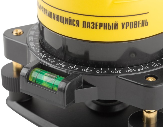 Уровень лазерный самоуспокаивающийся, красные лучи, крест, диапазон 10 м, тренога, очки, пластиковый кейс