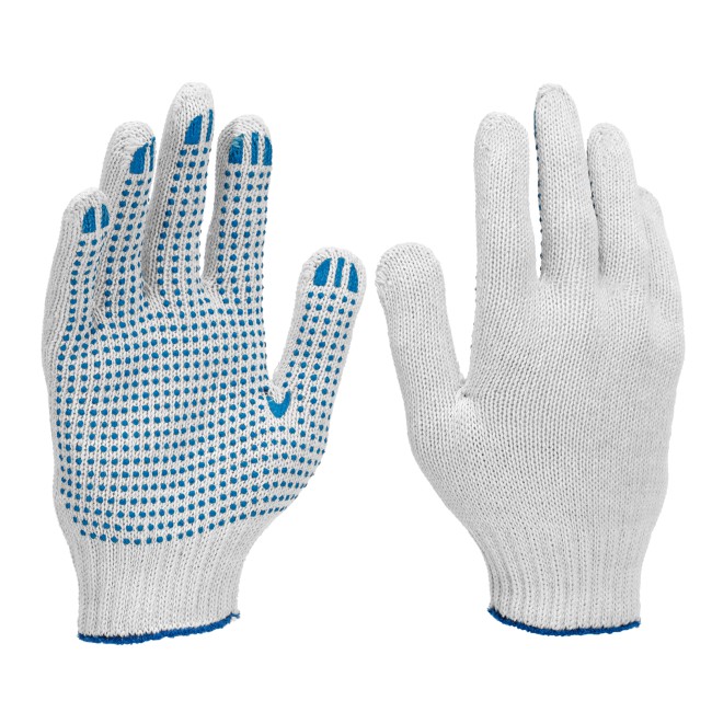 Перчатки трикотажные усиленные, с ПВХ точкой, 7 класс вязки Россия Перчатки трикотажные усиленные, с ПВХ точкой, 7 класс вязки Россия