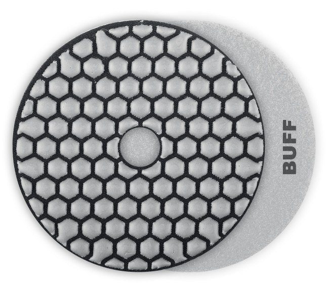 ЗУБР 100 мм, BUFF, сухое шлифование, алмазный гибкий шлифовальный круг АГШК, Профессионал (29868-10000)