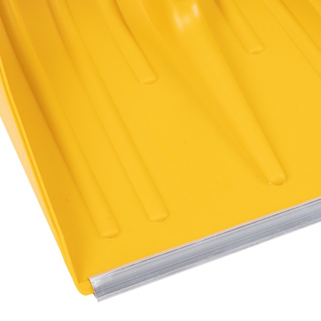 Лопата для уборки снега пластиковая, желтая, 420 х 425 мм, без черенка, Россия, Сибртех