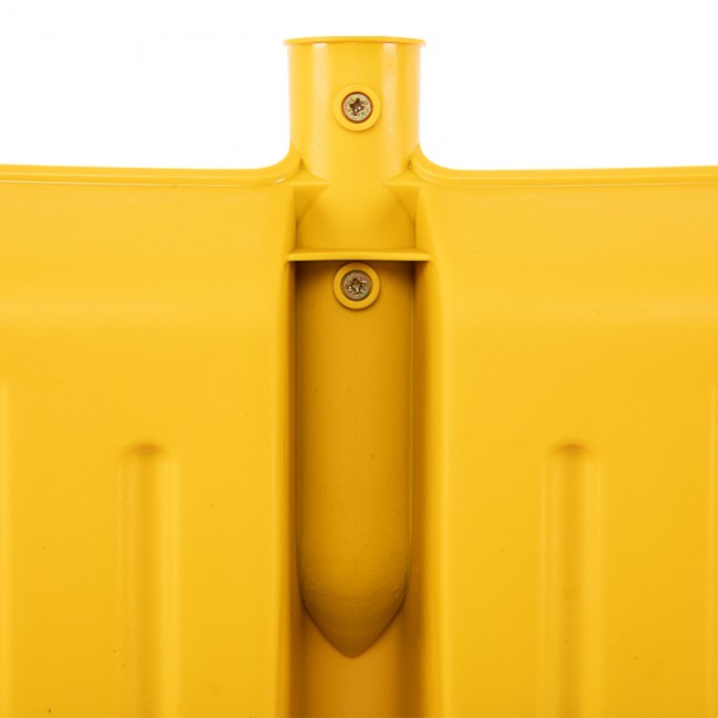 Лопата для уборки снега пластиковая, желтая, 420 х 425 мм, без черенка, Россия, Сибртех