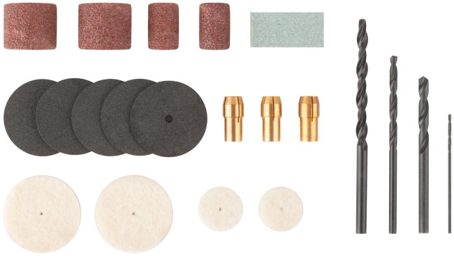 Гравировальная машина мини 12 Вт; 12000 об/мин; 3,2 мм; адаптер; набор насадок; алюмин. кейс