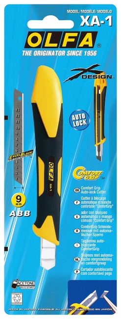 OLFA 9 мм, с сегментированным лезвием, нож (OL-XA-1) OLFA 9 мм, с сегментированным лезвием, нож (OL-XA-1)