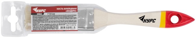 Кисть флейцевая "Модерн", иск. щетина, деревянная ручка 1" (25 мм) Кисть флейцевая "Модерн", иск. щетина, деревянная ручка 1" (25 мм)