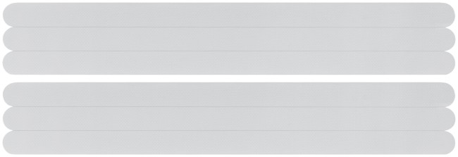 Полоски клейкие противоскользящие прозрачные, набор 6 шт., 20х380 мм Полоски клейкие противоскользящие прозрачные, набор 6 шт., 20х380 мм