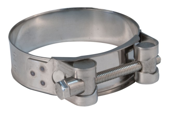 Хомут обжимной силовой шарнирный, нерж.сталь 131-139 мм Хомут обжимной силовой шарнирный, нерж.сталь 131-139 мм