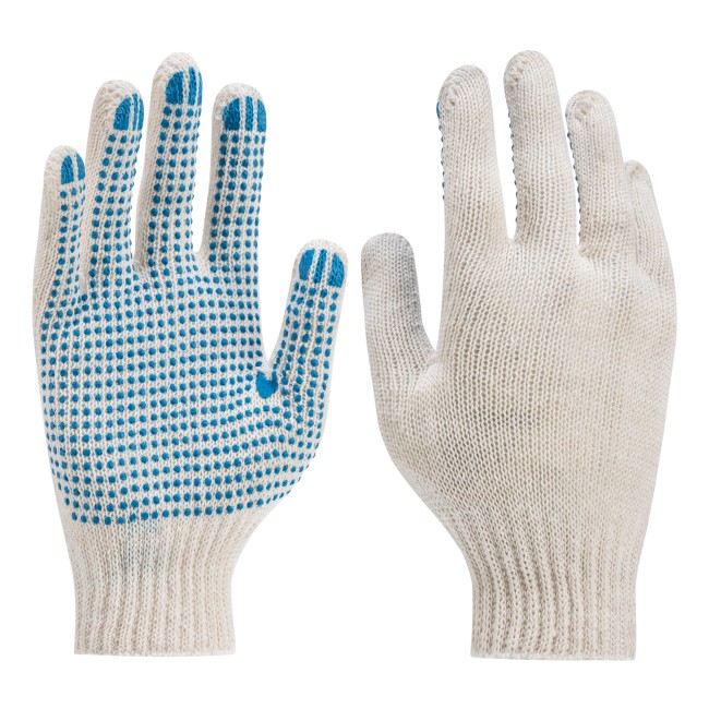 Перчатки трикотажные усиленные, с ПВХ точкой, 7 класс вязки Россия Перчатки трикотажные усиленные, с ПВХ точкой, 7 класс вязки Россия