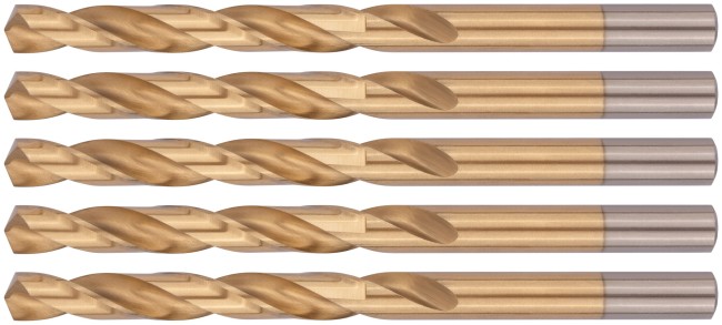 Сверла HSS по металлу, титановое покрытие 8,0 мм ( 5 шт.)