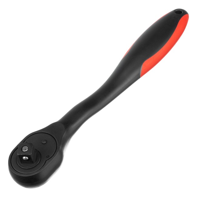 Ключ-трещотка 1/2, 72 зуба, с быстрым сбросом, CrV, двухкомпонентная рукоятка Matrix Ключ-трещотка 1/2, 72 зуба, с быстрым сбросом, CrV, двухкомпонентная рукоятка Matrix