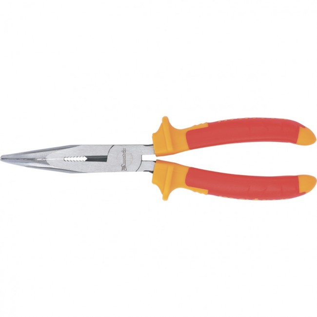 Длинногубцы изогнутые Insulated, 200 мм, двухкомпонентные рукоятки Matrix Professional