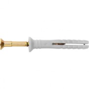 Дюбель-гвоздь полипропиленовый с потайным бортиком 6 х 60 мм, 200 шт Сибртех