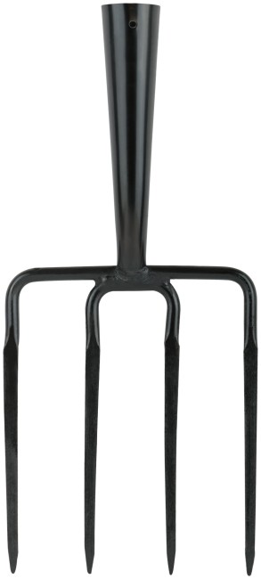 Вилы садовые 4 плоских зуба без черенка 180х230 мм