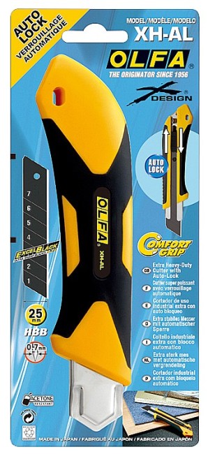 OLFA 25 мм, с сегментированным лезвием, нож (OL-XH-AL) OLFA 25 мм, с сегментированным лезвием, нож (OL-XH-AL)
