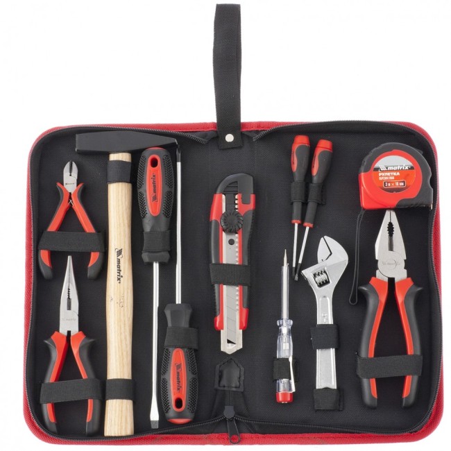 Набор инструментов бытовой, 12 предметов Matrix Набор инструментов бытовой, 12 предметов Matrix