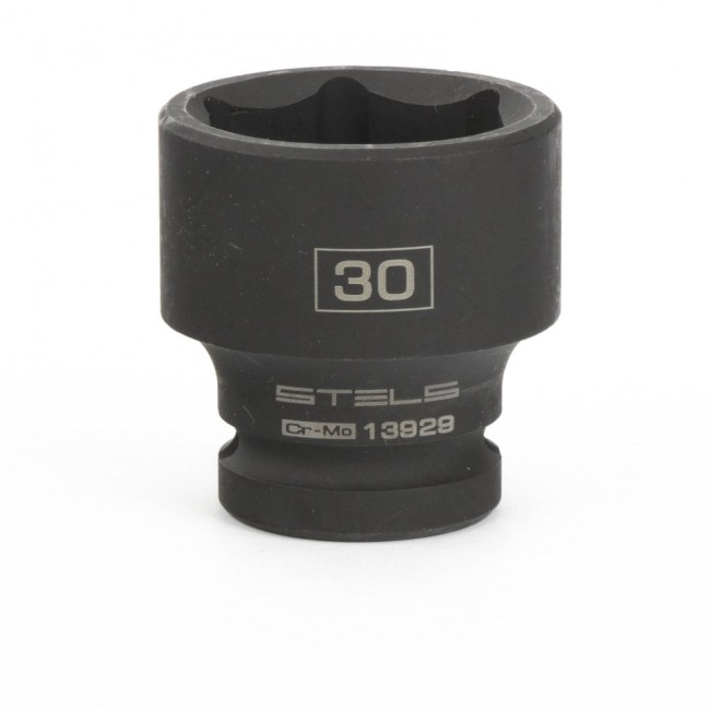 Головка ударная шестигранная, 30 мм, 1/2, CrMo Stels