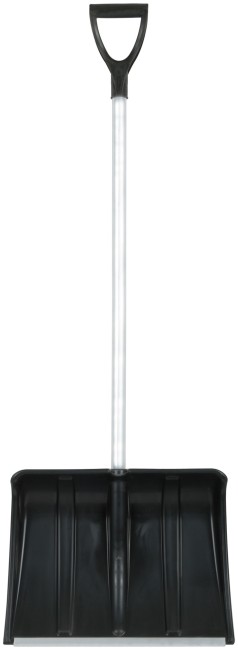 Лопата для уборки снега "Снеговик" пластиковая, алюминиевый черенок 500x375x1355 мм