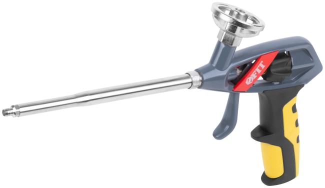 Пистолет для монтажной пены, Профи, усиленный, прорезиненная ручка