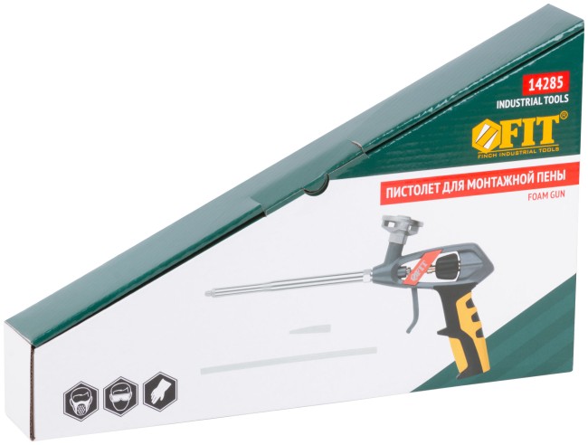 Пистолет для монтажной пены, Профи, усиленный, прорезиненная ручка