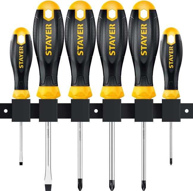 STAYER Hercules, 6 предм., набор отверток (25055-H6)