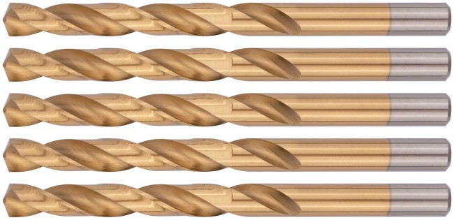 Сверла HSS по металлу, титановое покрытие 10,0 мм ( 5 шт.)
