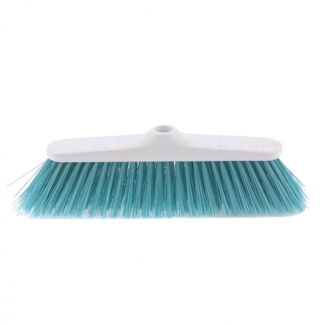 Щетка пластмассовая для подметания пола, 270 мм. "Classic" без черенка, бирюзовая щетина Elfe Щетка пластмассовая для подметания пола, 270 мм. "Classic" без черенка, бирюзовая щетина Elfe