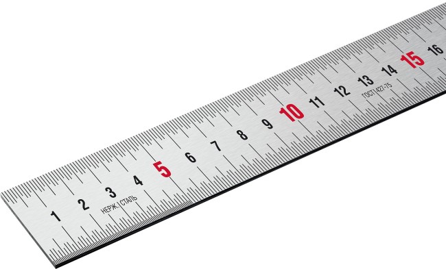 ЗУБР Про-20, длина 0.20 м, усиленная нержавеющая линейка, Профессионал (34280-020)