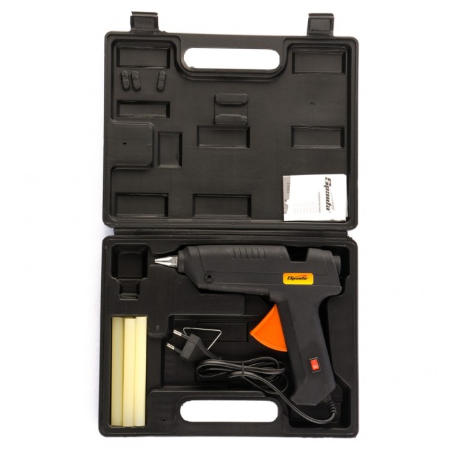 Клеевой пистолет с выключателем 12 мм в кейсе, 80 Вт, 6 г/мин Sparta Клеевой пистолет с выключателем 12 мм в кейсе, 80 Вт, 6 г/мин Sparta