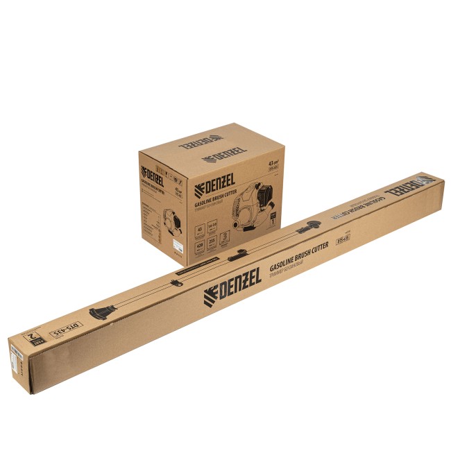 Триммер бензиновый DTS-43S, 43 см3, разъемная штанга, состоит из 2 частей Denzel Триммер бензиновый DTS-43S, 43 см3, разъемная штанга, состоит из 2 частей Denzel