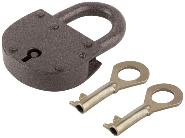 Замок навесной сувальдный ЗВС-3, стальной корпус 50x50 мм, стальная дужка 8 мм