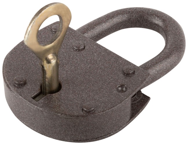 Замок навесной сувальдный ЗВС-3, стальной корпус 50x50 мм, стальная дужка 8 мм