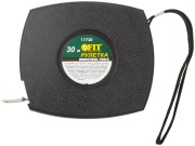 Рулетка, черный закрытый пластиковый корпус, стальная лента 30 м Рулетка, черный закрытый пластиковый корпус, стальная лента 30 м