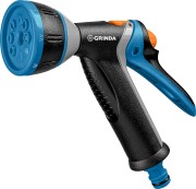 GRINDA BM-8, 8 режимов, курок сзади, металлический с TPR, поливочный пистолет, PROLine (8-427339) GRINDA BM-8, 8 режимов, курок сзади, металлический с TPR, поливочный пистолет, PROLine (8-427339)