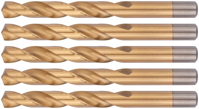 Сверла HSS по металлу, титановое покрытие 13,0 мм ( 5 шт.) Сверла HSS по металлу, титановое покрытие 13,0 мм ( 5 шт.)